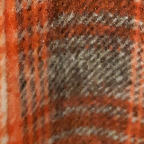 Paparazzi Wool Jacket Orange, White and Black Medium size - Picture 8 of 16